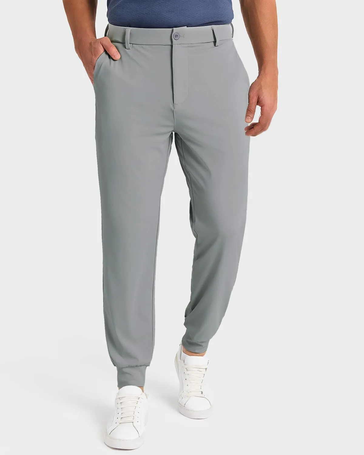 Men's Golf Joggers Pants with 5 Pockets Stretch Fit Work Dress Athletic Jogger Sweatpants for Running Gym