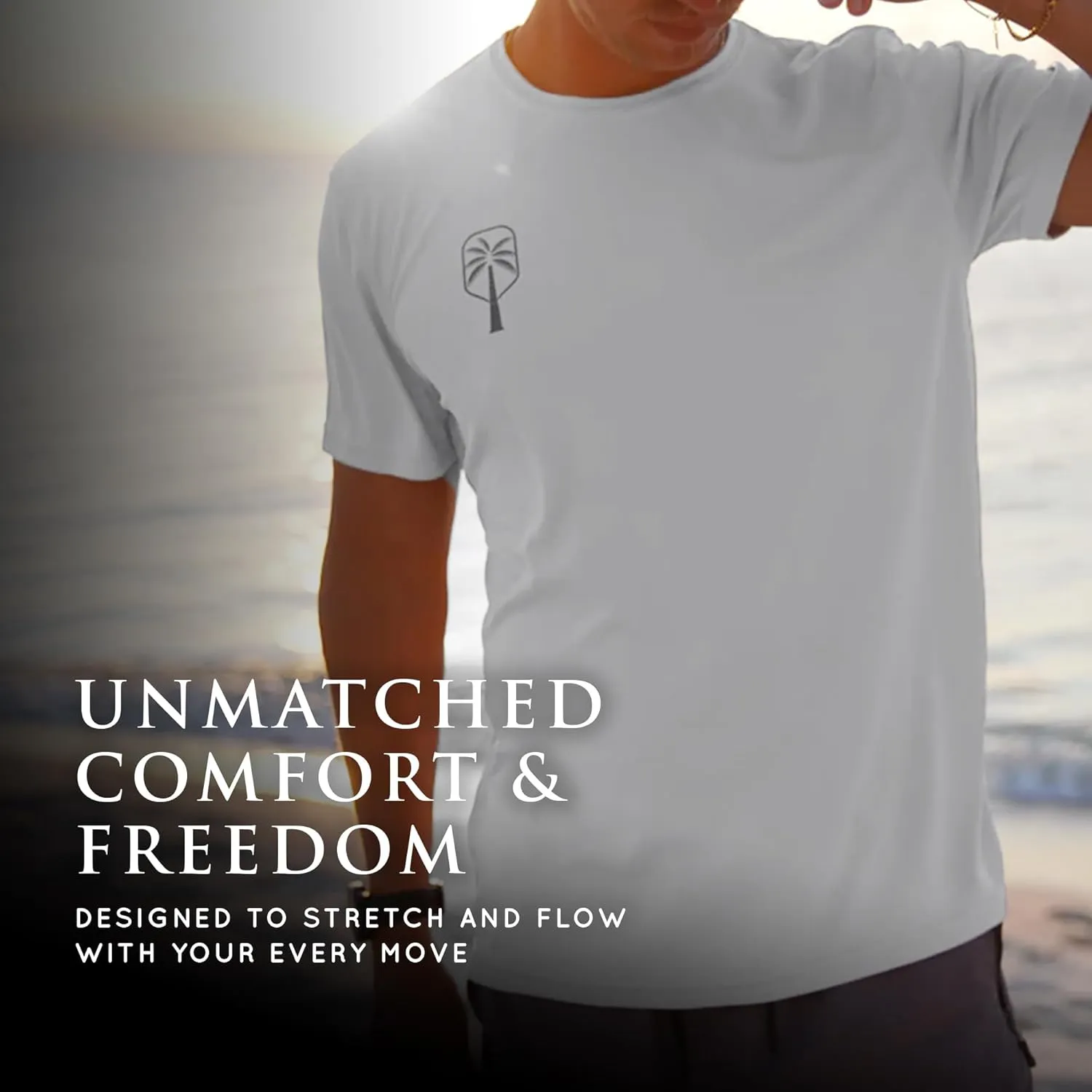 Mens Performance Short Sleeve Pickleball Shirt – Premium UV Protection, Moisture-Wicking, and Odor-Fighting Design