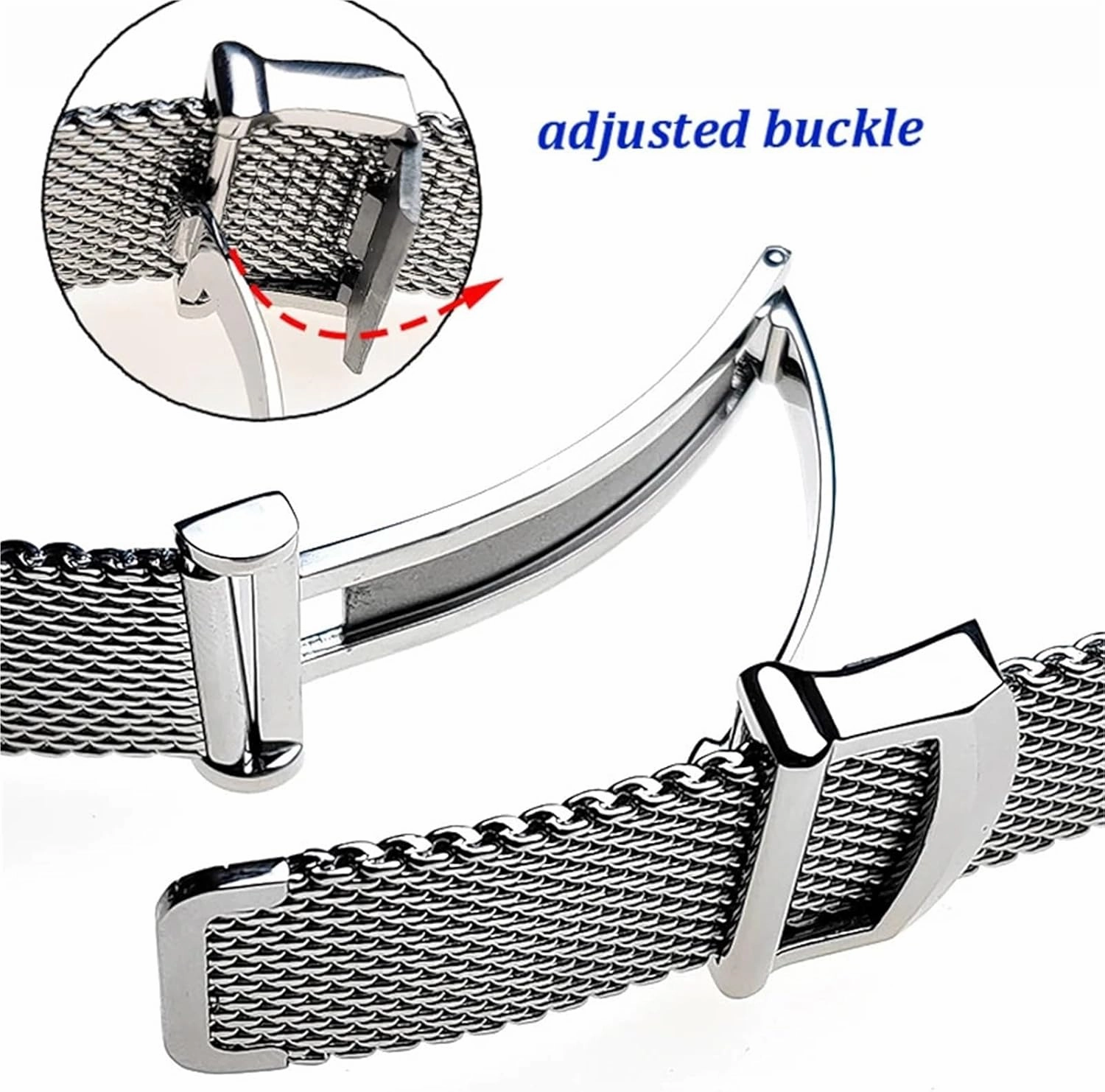 Mesh Stainless Steel Watchband 20 22mm Replacement Straps Men Miss Universal Band