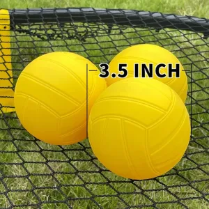 metaball roundnet Game Ball Replaceable Competitive Balls Mini Volleyball 3-Pack with Pump