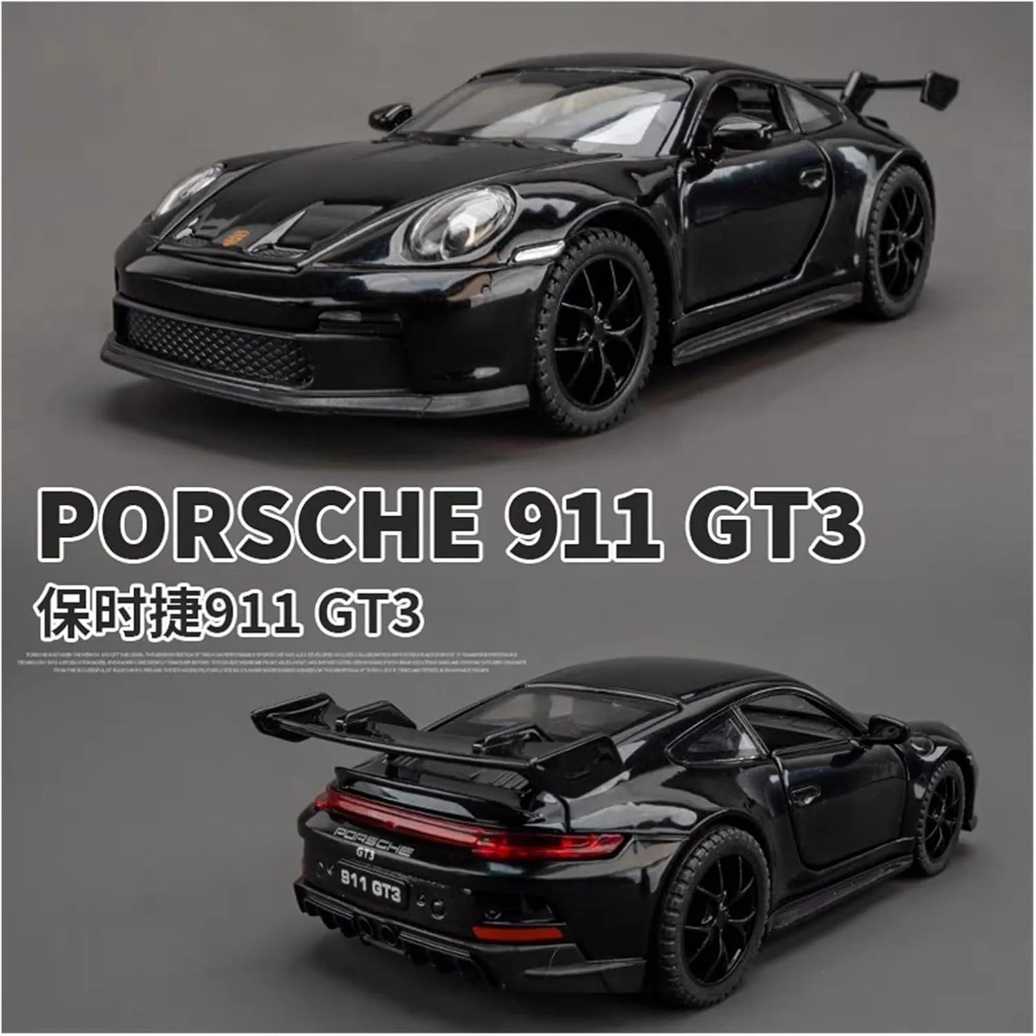 Metal Die Cast Toy Cars 1:32 for Porsche 911 Alloy with Sound and Light Pull Back Vehicle Party Suitable for Adult Collection Model Car for Home Or Office Décor(Red)
