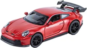 Metal Die Cast Toy Cars 1:32 for Porsche 911 Alloy with Sound and Light Pull Back Vehicle Party Suitable for Adult Collection Model Car for Home Or Office Décor(Red)