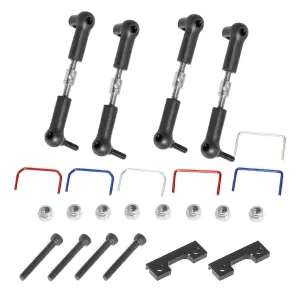 Metal Front  Rear Wide Sway Bar Kit for 1/16 E-Revo/Mini Slash RC Car Upgrade Parts