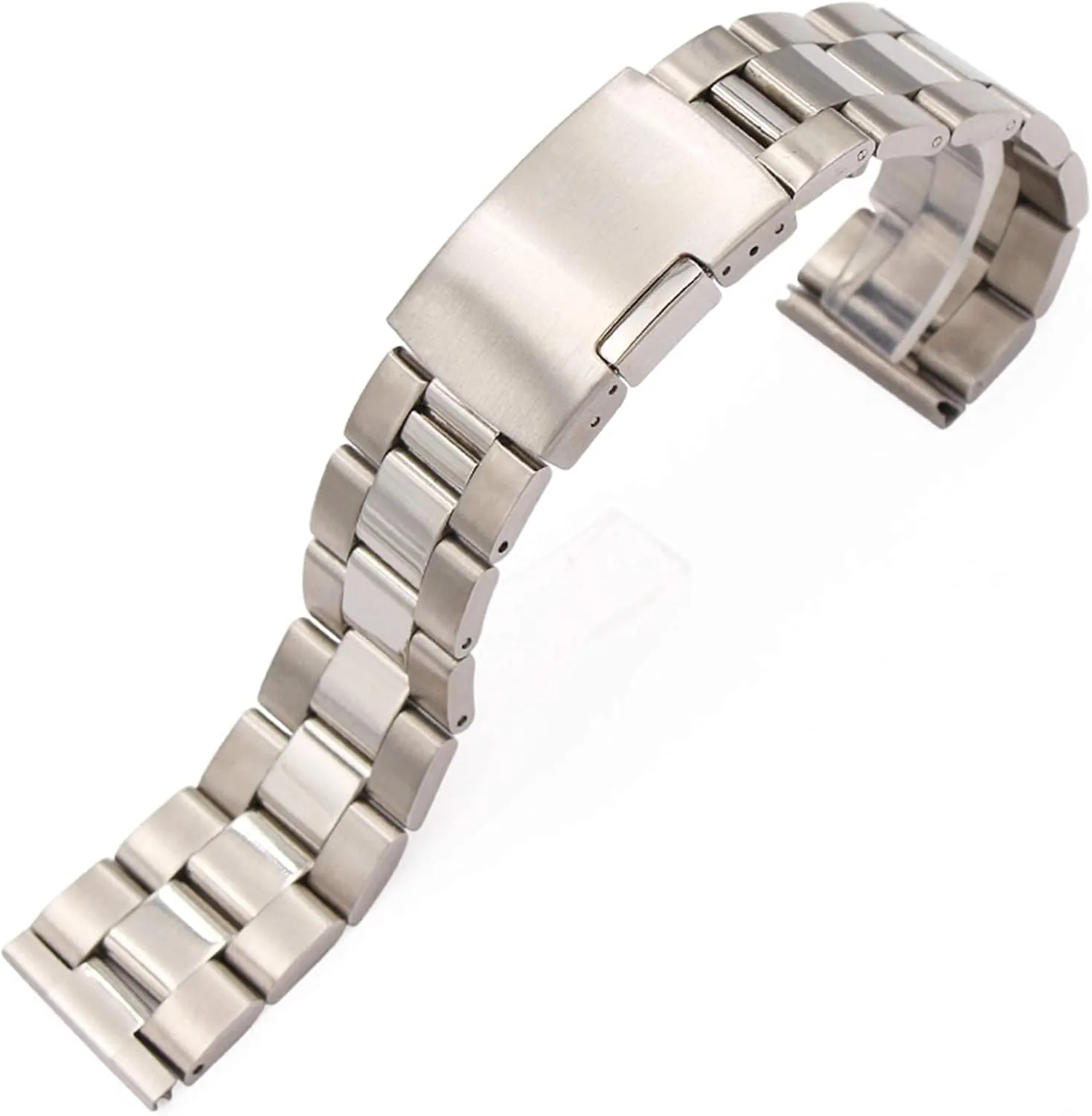 Metal Replacement Band,Watch Straps, Stainless Steel Watch Band Bracelet Straight End Strap 18mm 20mm 22mm 24mm Watchband Accessories Bracelet (Band Color : Silve, Band Width : 18mm) ( Color : 24mm-si
