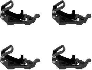 Metal Rubber Clamp Mount, Heavy Duty Roof Rack Shovel Mount High Weight Bearing Firmly Fixed for Roof Rack Boats Tool (Black)
