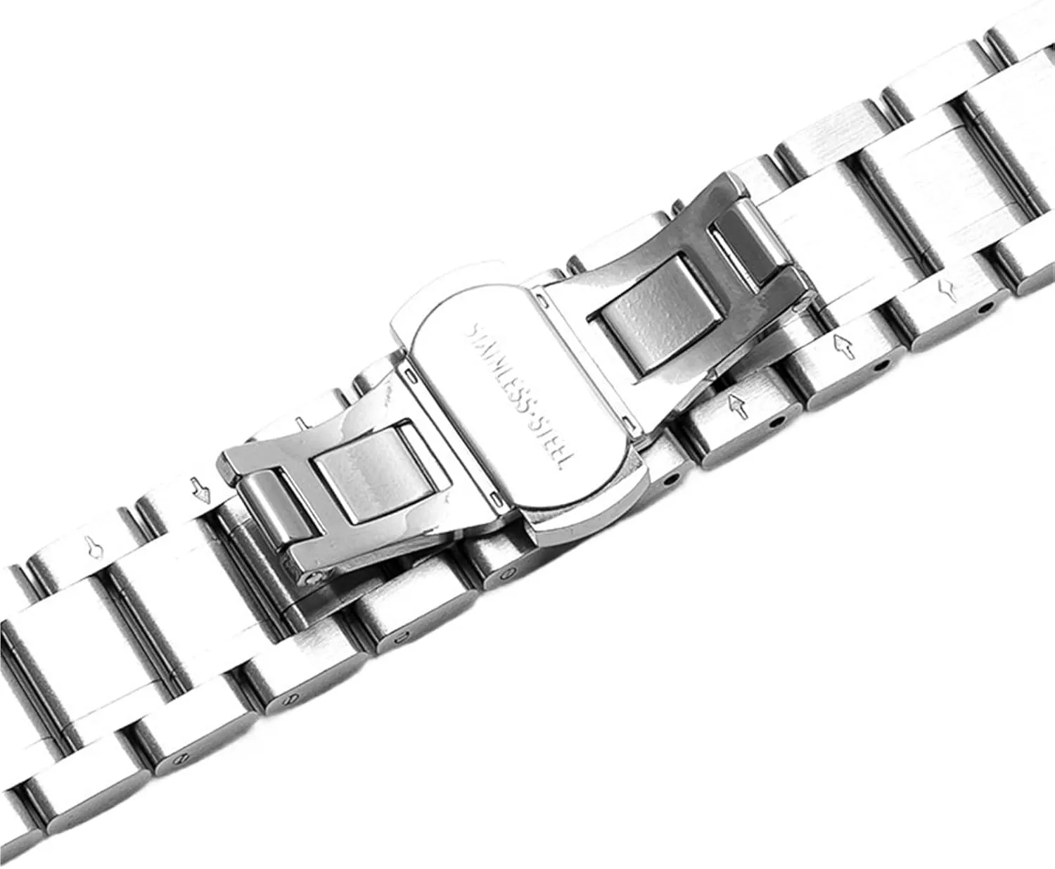 Metal Stainless Steel Strap 18mm 20mm Replacement Wristband Suitable for Smart Watch Quartz Watch Men's Women's Watch Accessories