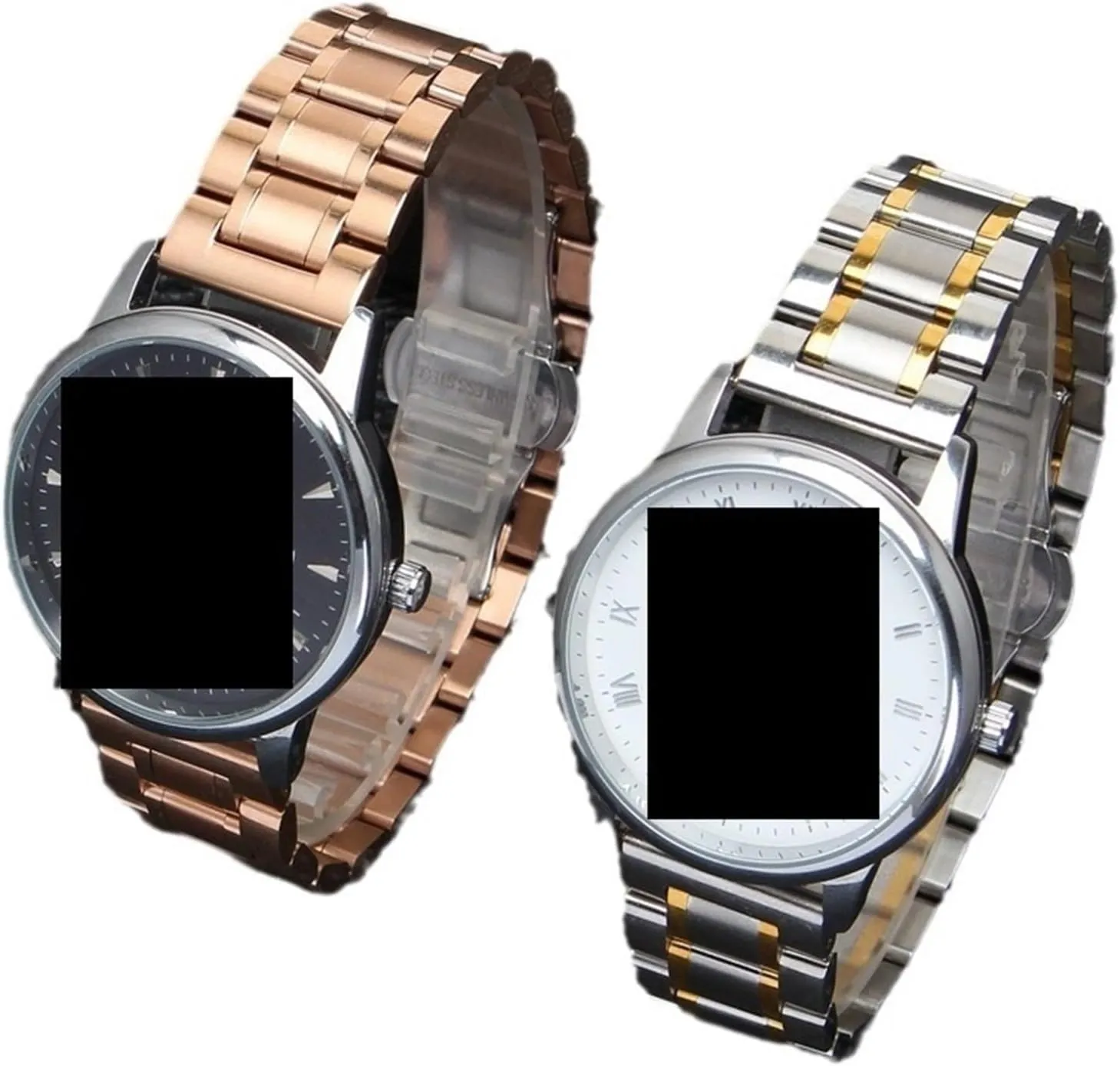 Metal Stainless Steel Strap 18mm 20mm Replacement Wristband Suitable for Smart Watch Quartz Watch Men's Women's Watch Accessories
