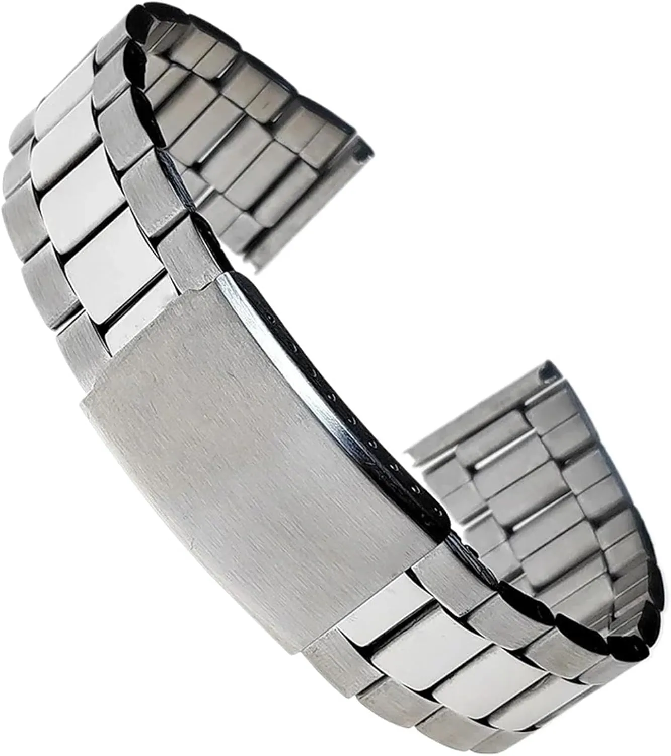 Metal Strap Stainless Steel Strap 12mm 14mm 16mm 18mm 20mm 22mm 24mm Universal Wristband Women Men Replacement Bracelet Folding Clasp