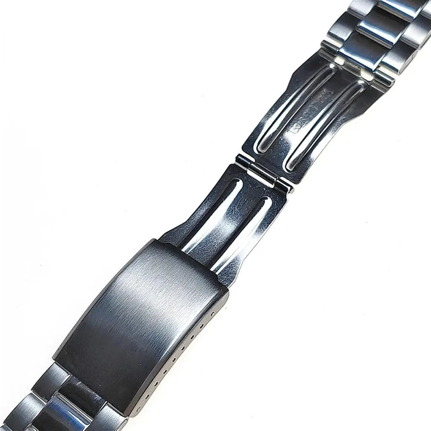 Metal Strap Stainless Steel Strap 12mm 14mm 16mm 18mm 20mm 22mm 24mm Universal Wristband Women Men Replacement Bracelet Folding Clasp