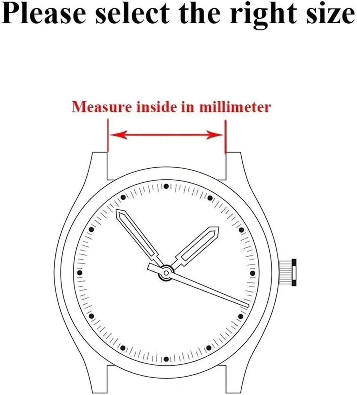 Metal Strap Stainless Steel Strap 12mm 14mm 16mm 18mm 20mm 22mm 24mm Universal Wristband Women Men Replacement Bracelet Folding Clasp