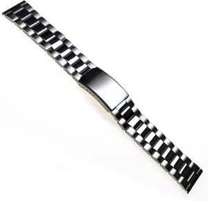 Metal Strap Stainless Steel Strap 12mm 14mm 16mm 18mm 20mm 22mm 24mm Womens Mens Interchangeable Bracelet Folding Clasp Wristband