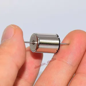 Micro 1215 12mm*15mm Coreless Motor Double Shaft DC 6V-12V 17000RPM High Speed for RC Rail Train Hobby Toy Models