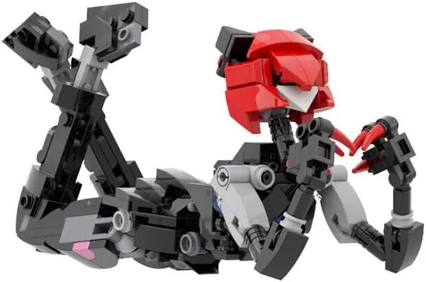 Micro Female Robot with Cat Ears Building Toys Set 231 Pieces MOC Build for Age 18 