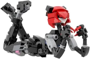 Micro Female Robot with Cat Ears Building Toys Set 231 Pieces MOC Build for Age 18 