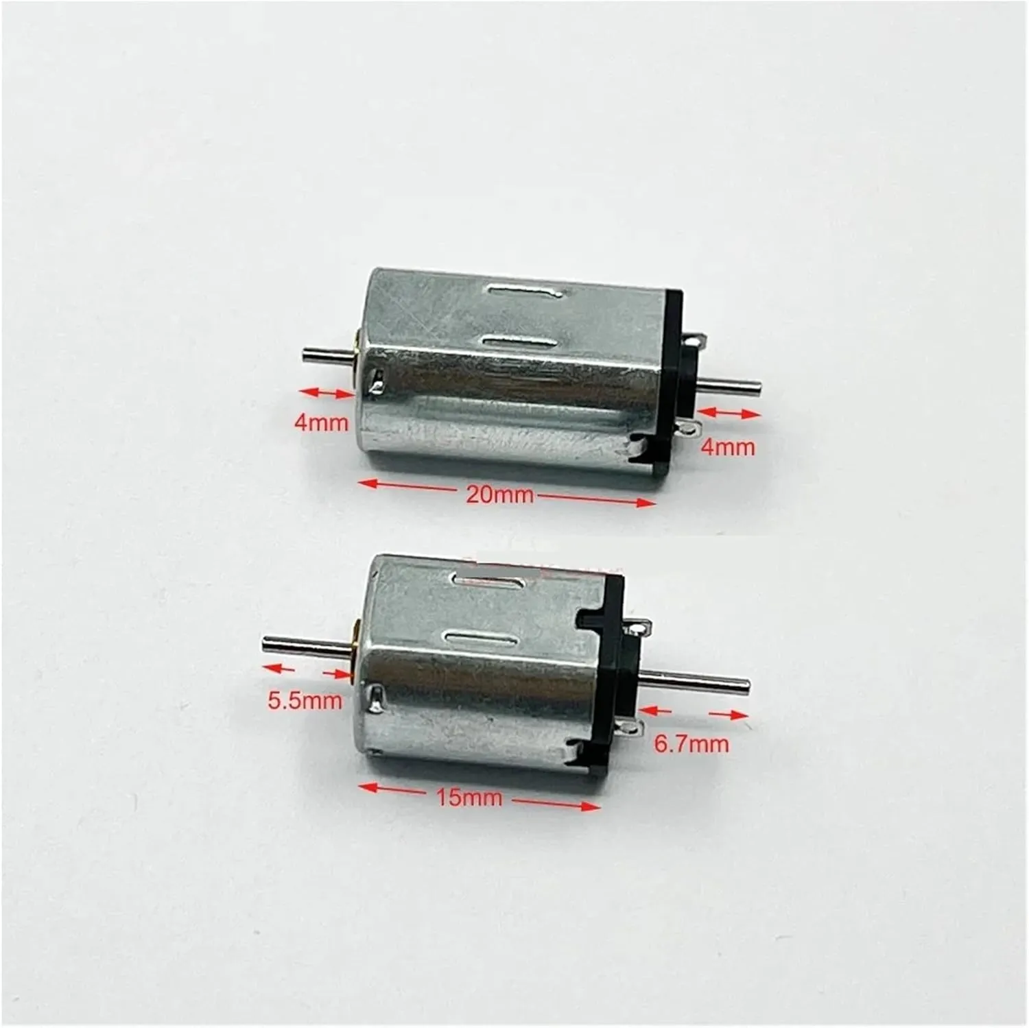 Micro Mini 10mm*12mm N30 N20 Dual Shaft Motor DC 6V-12V High Speed Double Axis Large Torque DIY Toy Car Rail Train Model Engine(N20 12V 20000RPM)