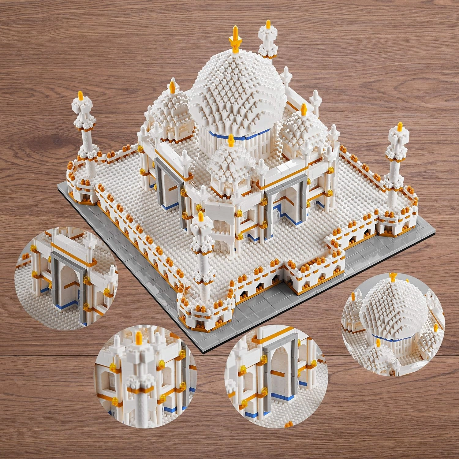 Micro Mini Blocks Architecture Taj Mahal Building Set Landmarks Collection Model Kits Idea Toys Presents for Adults and Kids Age of 14  3950 Pieces