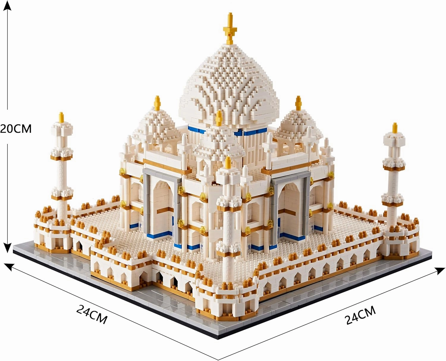 Micro Mini Blocks Architecture Taj Mahal Building Set Landmarks Collection Model Kits Idea Toys Presents for Adults and Kids Age of 14  3950 Pieces