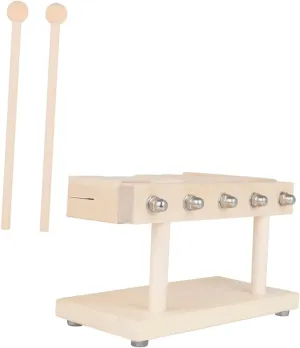 Milisten 1 Set Wooden Music Educational Rhythm Bars for Safe Percussion Instrument for Preschool Musical Play Develops Coordination and Strength