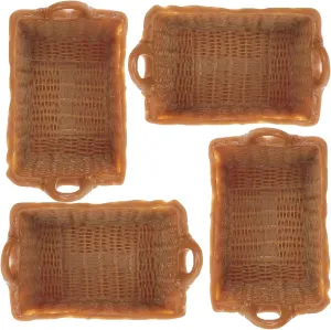 Milisten 20pcs Basket Scale Dollhouse Storage Baskets for Home Decor Chic Miniature Furniture Accessories Lightweight and Design for Creative Play and Decoration