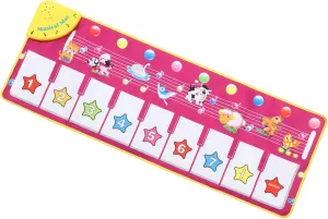Milisten Portable Piano Mat for Educational Multi Function Musical Game Mat Activity Carpet for Cognitive and Sensory Development