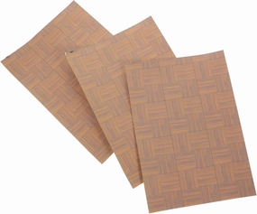 Milisten 3sets Mini House Floorboards Rustic Self Adhesive Doll House Flooring for DIY Room Decor for Kitchen Bathroom Living Room Bedroom Miniature Projects 3pcs*3
