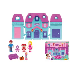 Mimi Dora Doll House | Girls Role Playset | Pretend Play | Doll House with Furniture | Dollhouse Accessories | Imaginative Play | Playhouse | For Kids Age 3  years