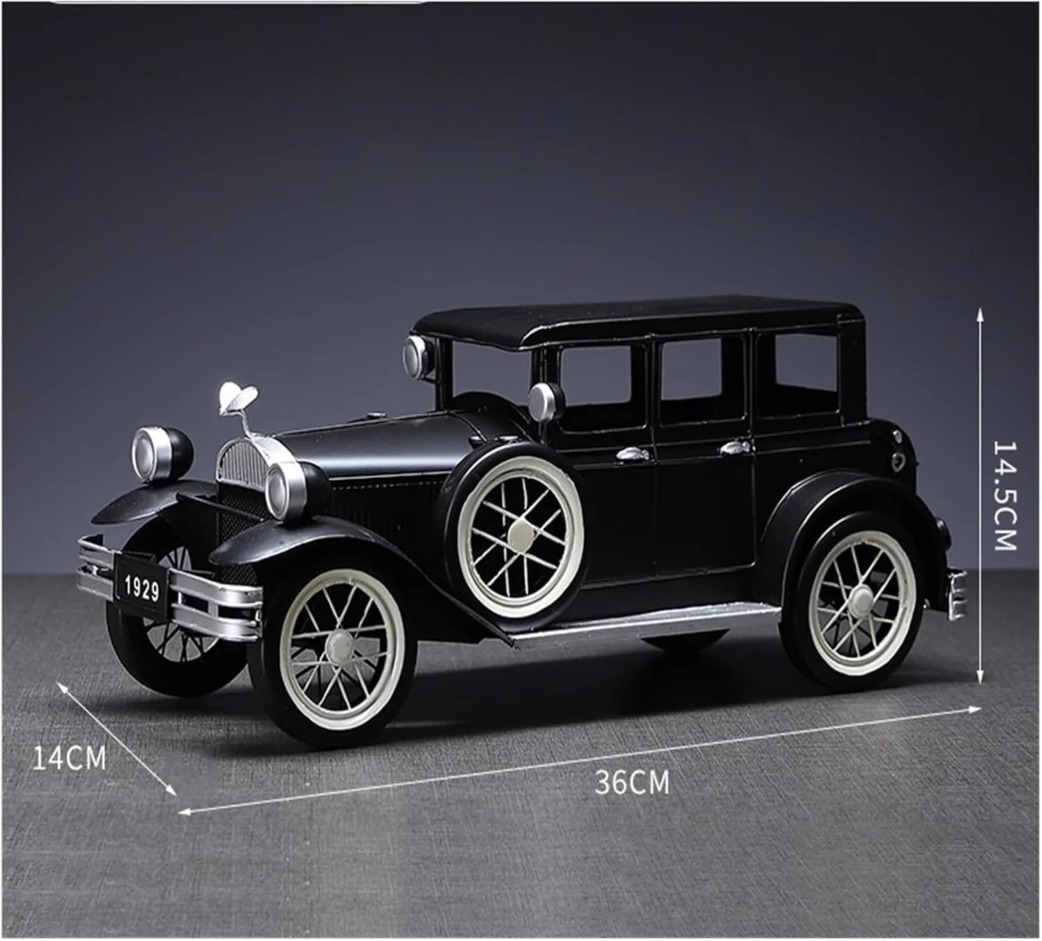 Mini Cars Replica Retro Nostalgic Iron Classic Car Ornaments Home Living Room TV Cabinet Car Model Desktop Decorations Race Car Birthday Party Decorations(Silver)