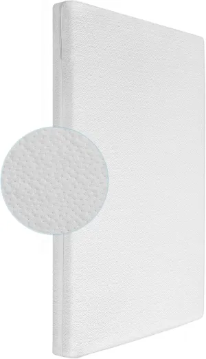 Mini Crib Mattress, 2-Stage Dual Firmness with High Density Support Foam and Cooling Gel Memory Form, 38 x 24inch Mini Mattress for Crib with Ultra-Soft Jacquard Cover, Washable, White