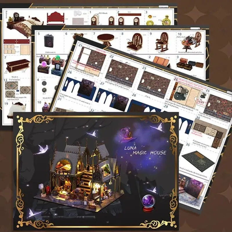 Mini Handmade  Dollhouse|Luna's Magical Abode
