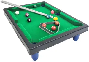 Mini Pool Table Game, Cat Billiard Table, Including Game Ball, Mother Ball, Tripod, etc., Portable Pool Set, Suitable for Family Parent Child Games, The Best Gift for Pet Cats, Medium, Green