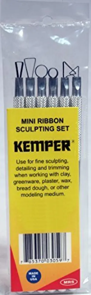 Mini Ribbon Sculpting Tool Set -6 Pieces by Kemper Tools