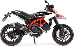 Mini Simulation Motorcycle Toys 1:12 for Ducati Hypermotard SP 2013 Red Die Cast Vehicles Collectible Hobbies Motorcycle Model Toys Adult for Boys