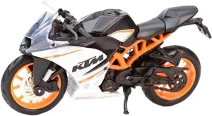 Mini Simulation Motorcycle Toys 1:18 for New KTM RC 390 Static Die Cast Vehicles Collectible Hobbies Motorcycle Model Toys Adult for Boys(White)