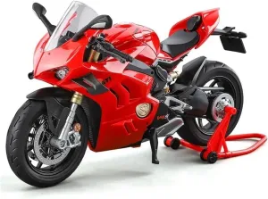 Mini Simulation Motorcycle Toys 1:9 for Ducati V4S Panigale Alloy Die-Casting Motorcycle Model Toy Car Collection Adult for Boys