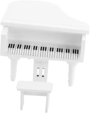Mini Wooden Piano for Dollhouse 1:12 Scale Decorative Accessories DIY Dollhouse Miniatures