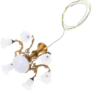 Miniature Lamp Tiny Chandelier Light for Dollhouse Decoration Miniature Furniture Ornament Ideal for Table Lamp and Accessories Chandelier for Home Decor