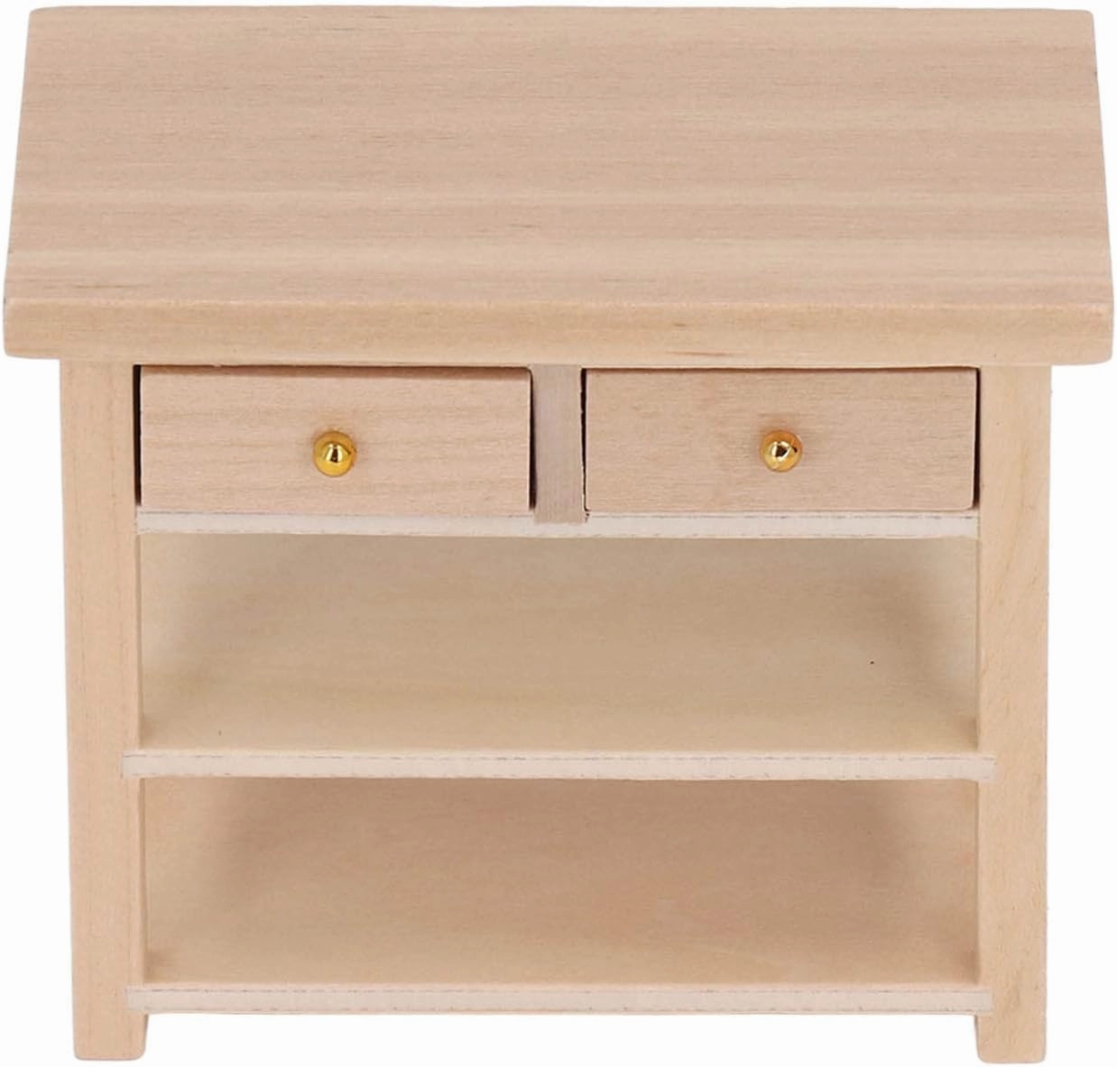 Miniature Bathroom Cabinet Toy, Birch Dollhouse Mini Cabinet Model Dollhouse Furniture for 1/12 Doll House (Wood)