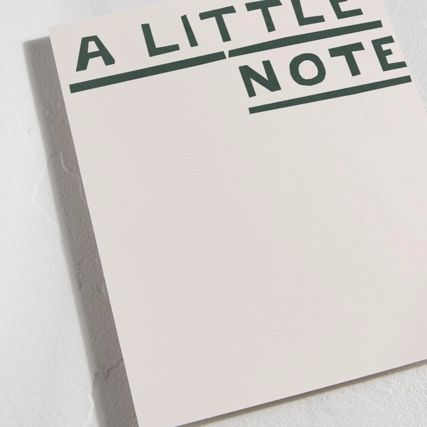 Minted Little Note Stationery Set, Set of 10, Flat Note Cards & Envelopes for Invitiations and Handwritten Thank You Messages, Minimalist Dark Green Stripes Design, Gifts for Women, Luxurious Paper