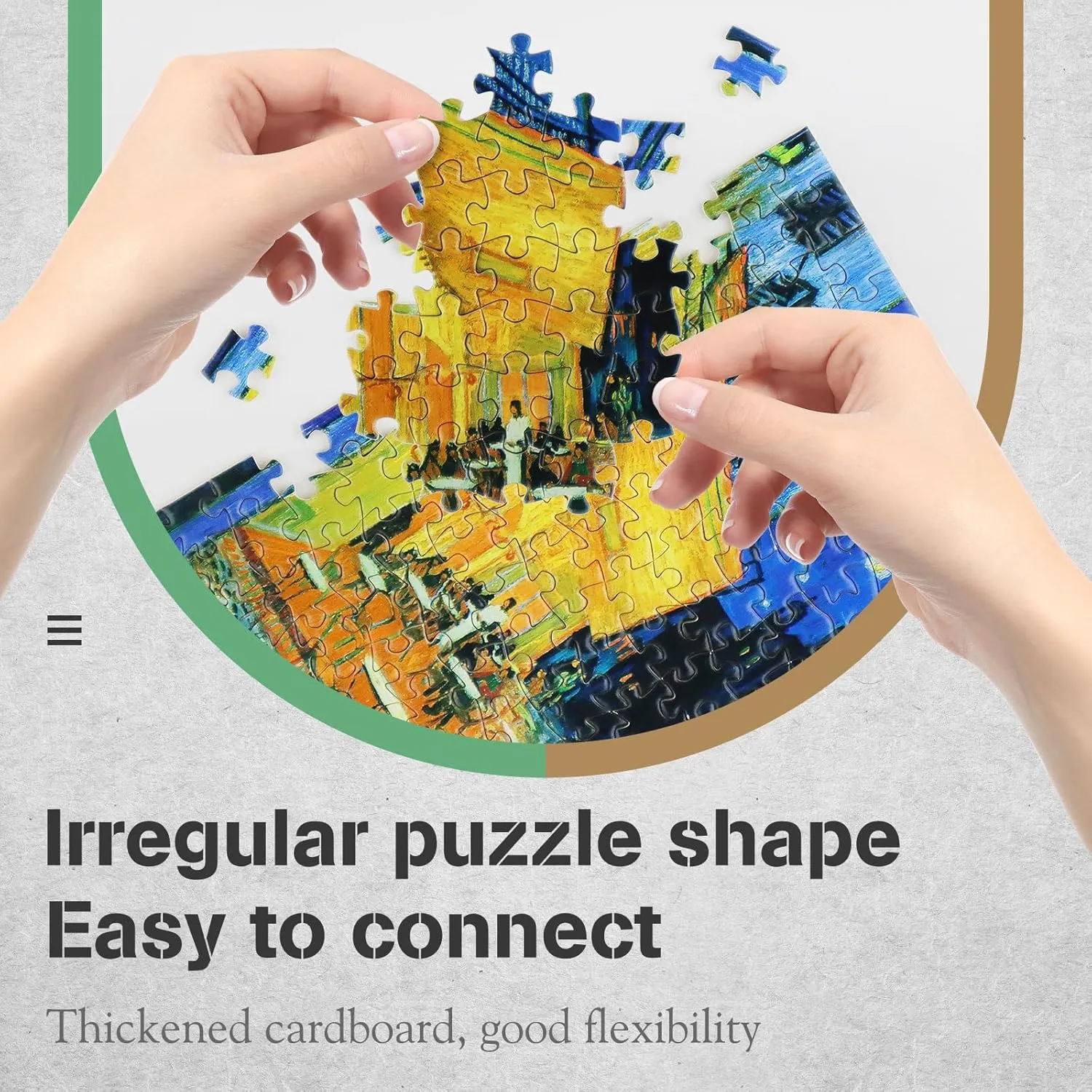 MISITU Small Jigsaw Puzzles for Adults - Challenging Mini Puzzles, 150 Pieces, Classical Art, Travel, 6 x 4 inch, 4 Packs