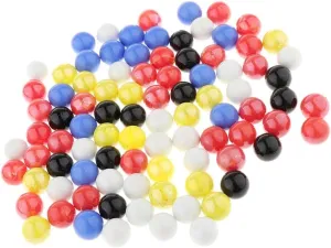 misppro 90PCS 16mm Colorful Glass Marbles, Kids Marble Run Game, Marble Solitaire Toy Accs Vase Filler & Fish Tank Home Decor