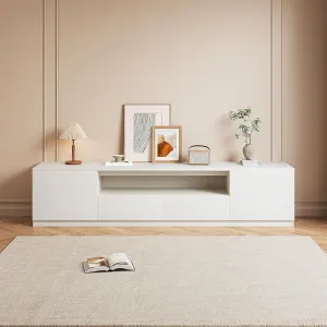 Modern Media Console TV Stand for 65/70/75 inch TV, TV Cabinet with Storage Drawers, Wooden Entertainment Center for Living Apartment