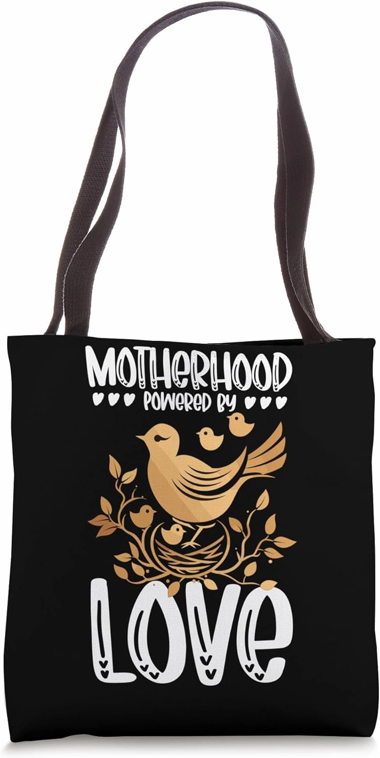 Motherhood Powered By Love Tote Bag