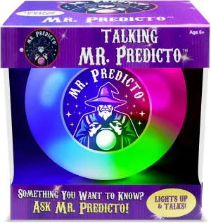 Mr Predicto Fortune Telling Ball - Ask Questions & Get Answers, Interactive Color Changing Crystal Ball, Novelty Toy with Lights, Fun Teen Gift