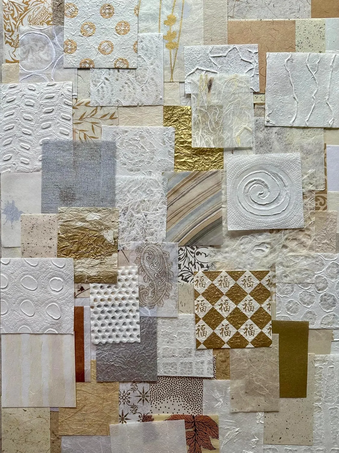 Mulberry Paper Scrap Pack Golden Harvest Edition (100 Unique Pieces) | Premium Decorative Paper for Scrapbooking, Card Making, Collage, Mixed Media Crafts, and DIY Projects