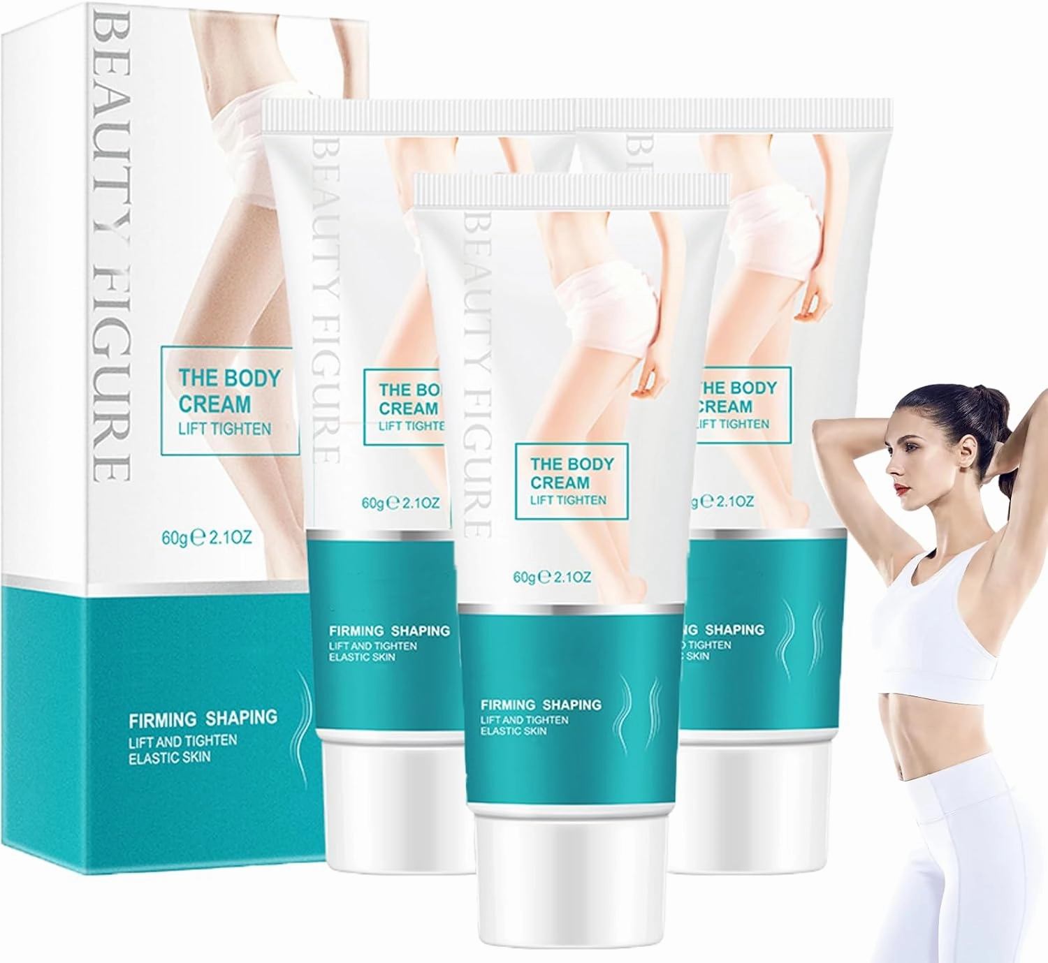 Multi Effect Body Massage Cream,Beauty Figure Massage Cream,Skin Firming Body Moisturizing Cream,Fast-Absorbing, Non-Greasy (3)