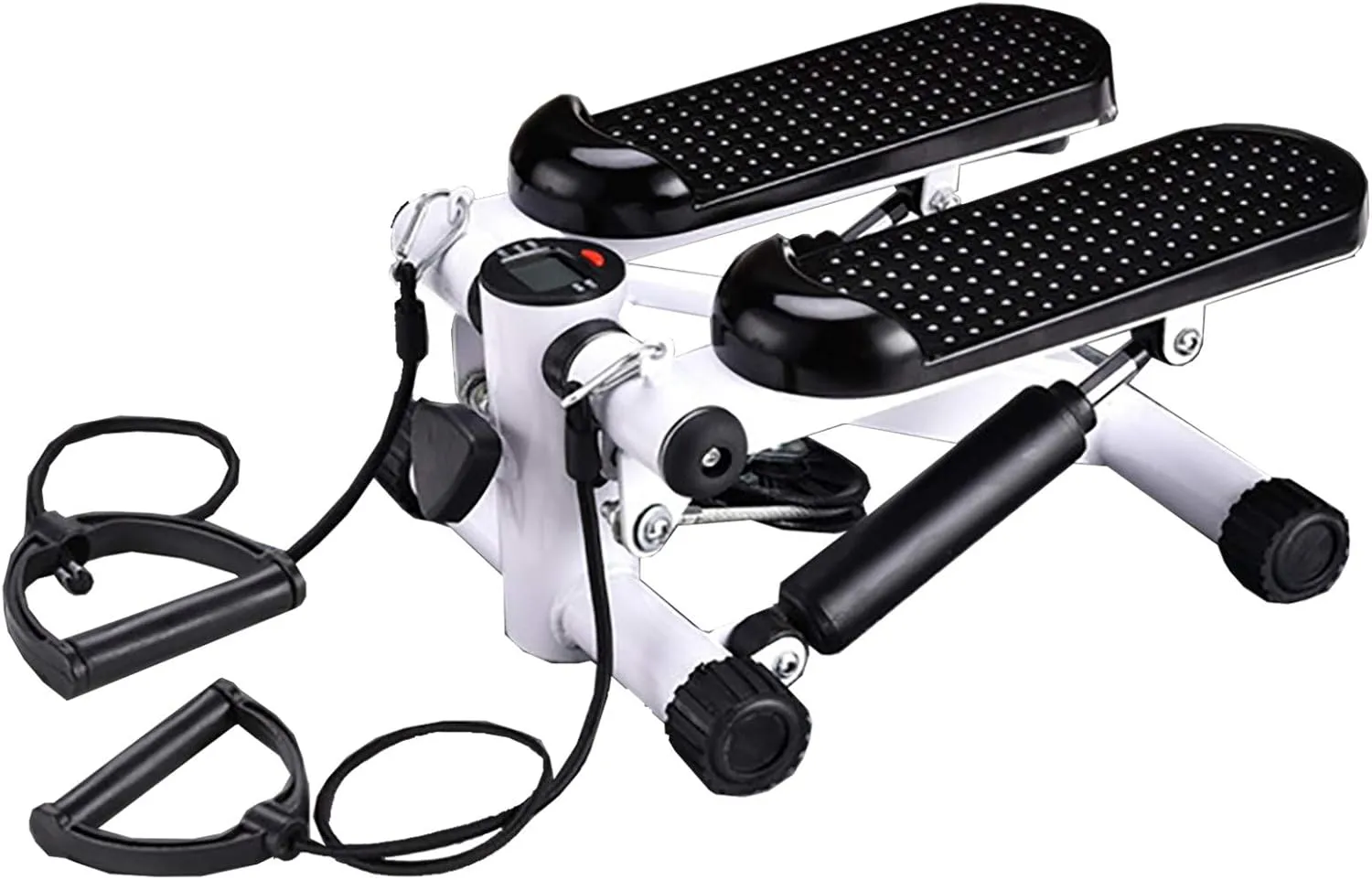 Multifunction Stepper Fitness Exercise Machine Mini Hydraulic Stepper with Drawstring Cardio Exercise Steppers Home Fitness Equipment with LCD Display 150kg Load Pedal Machine (Color A)
