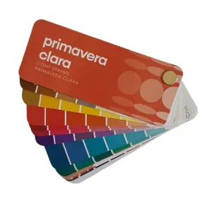Multilingual Light Spring Palette Color Fan by Studio Immagine, Personalized Color Guide for Cost Saving, Smart Shopping, Outfit & Wardrobe Planning; Primavera Clara
