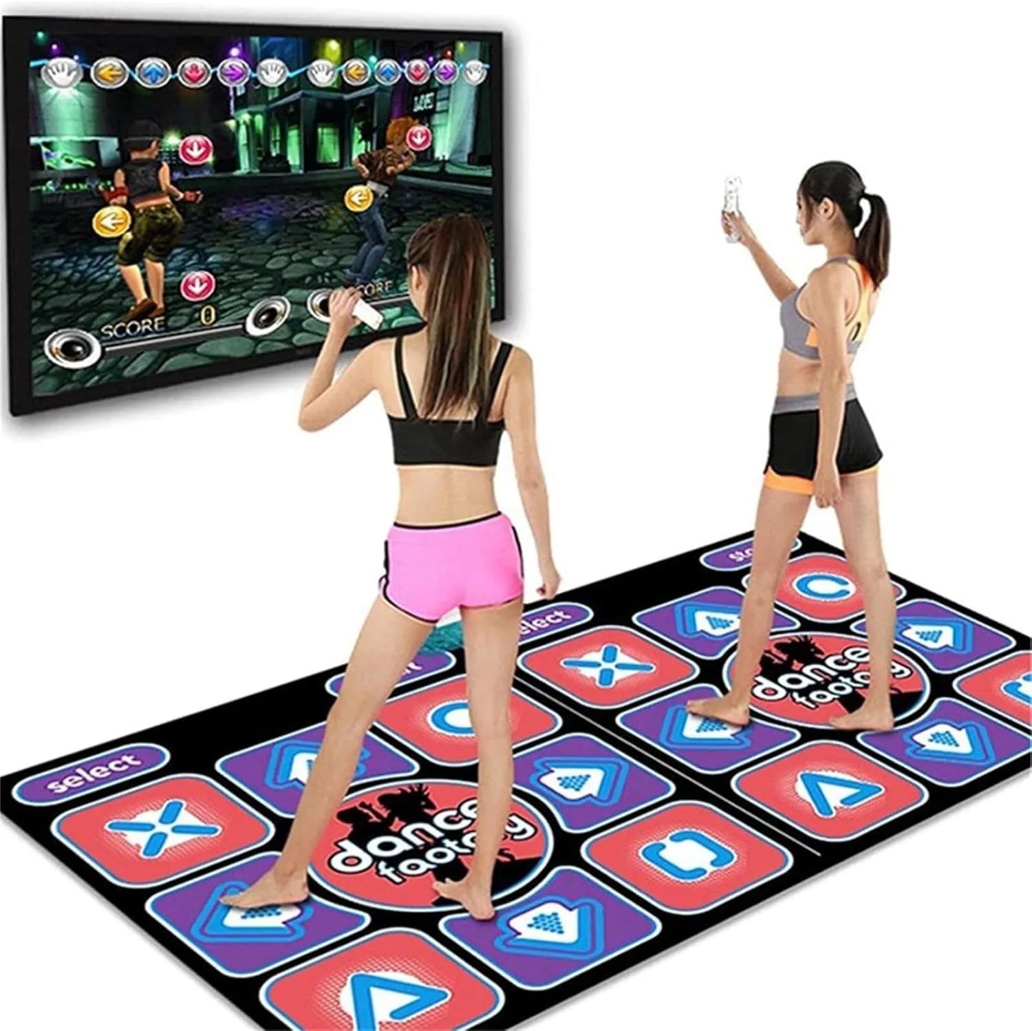 Music Dance Mat for TV Computer Electronic Dance Mats Dancing Games for Kid Exercise Dancing Mats Interactive Music Dance Step Pad in 100 Music 60 Sensory Game Floor Mat Game Gift for Christmas
