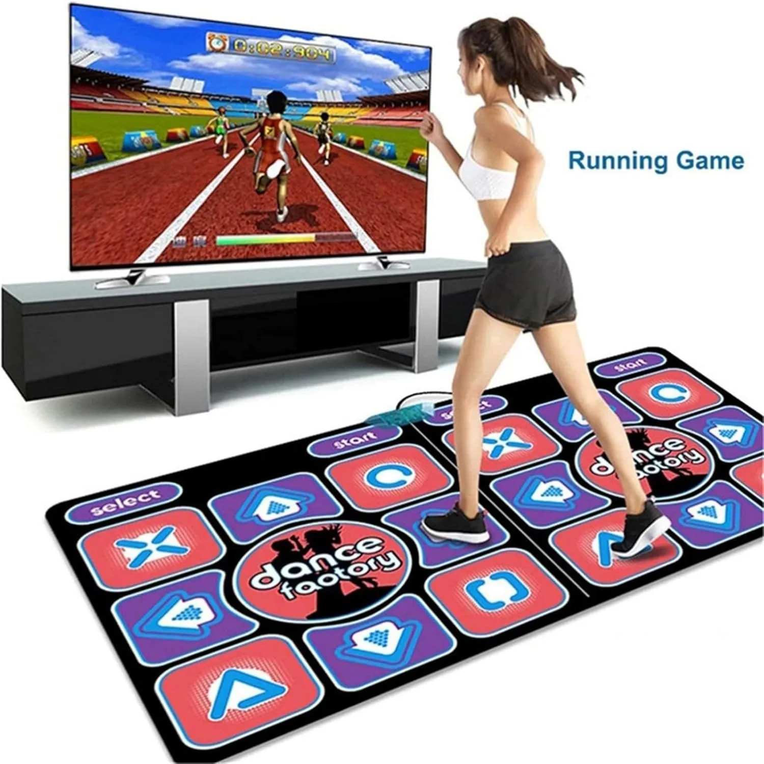 Music Dance Mat for TV Computer Electronic Dance Mats Dancing Games for Kid Exercise Dancing Mats Interactive Music Dance Step Pad in 100 Music 60 Sensory Game Floor Mat Game Gift for Christmas