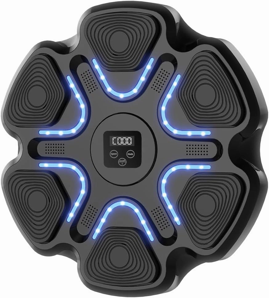 Music Boxing Machine with Boxing Gloves,9 Speeds and 2 Modes,Train to Your Favorite Music Rhythms